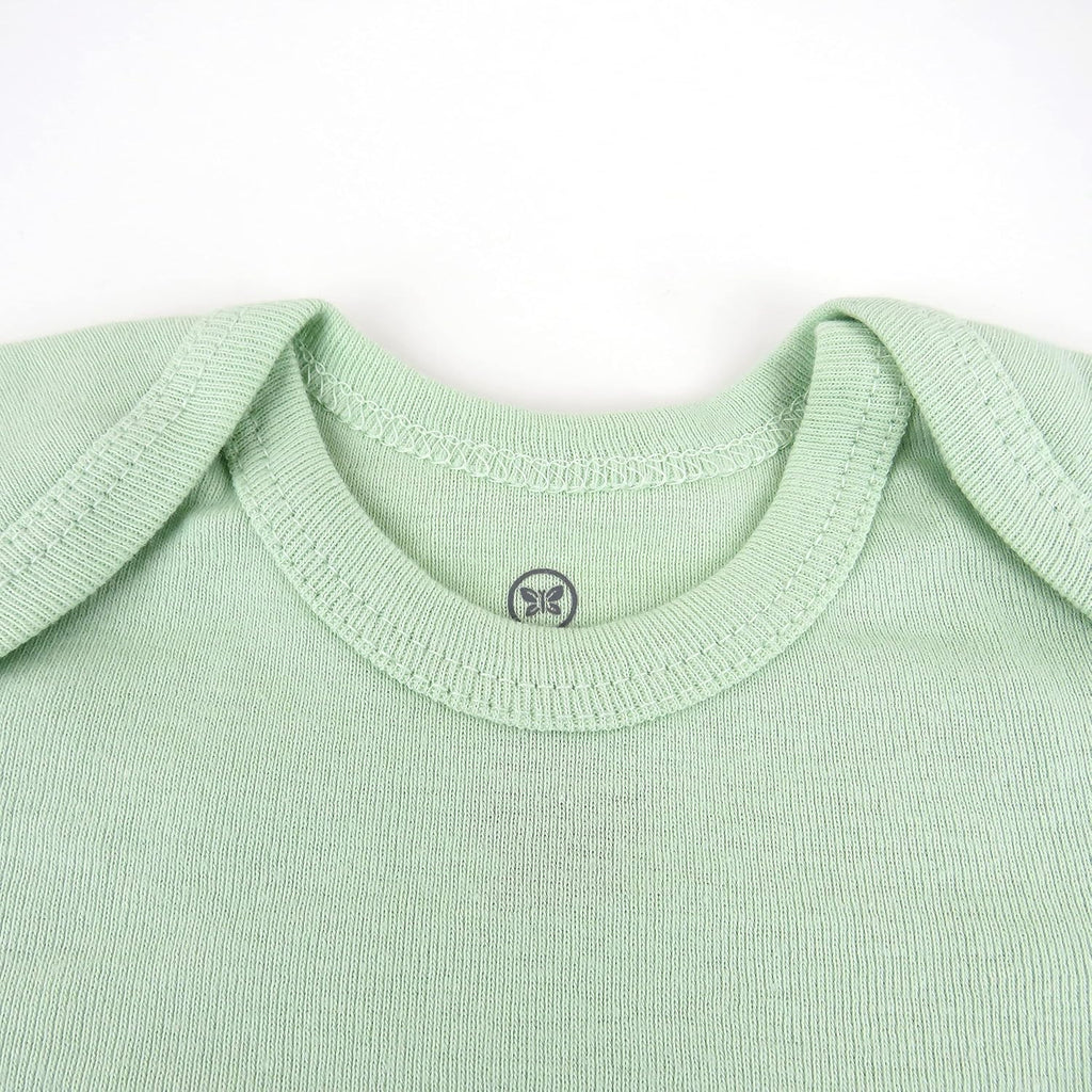 baby-girls 5-pack Long Sleeve Bodysuits One Piece 100% Organic Cotton for Infant Baby Girls