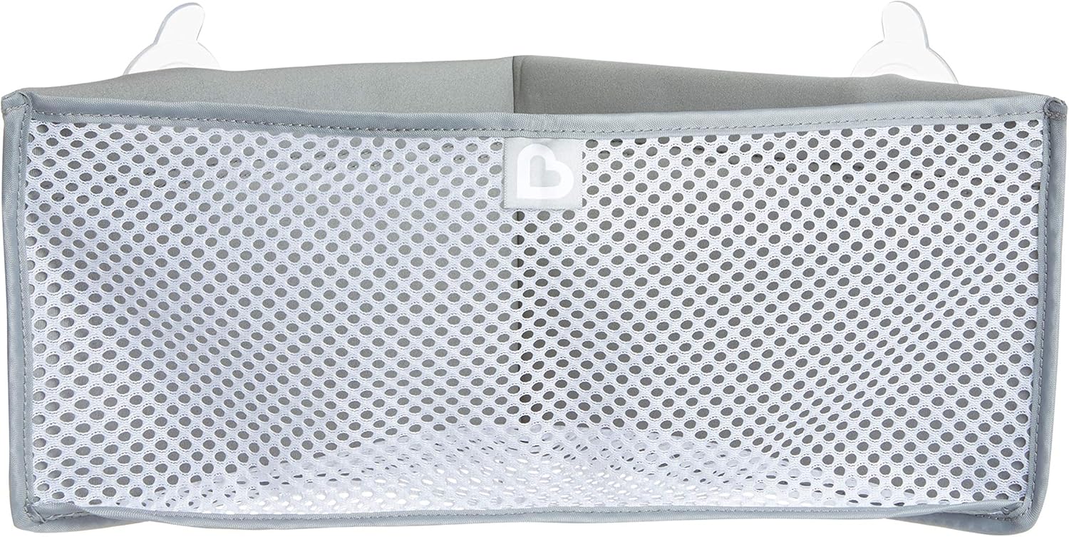 High 'n Dry Corner Bath Toy Organizer and Storage, Grey