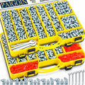 800PCS Grease Fittings Kit, SAE & Metric with Caps and Wrench Kit