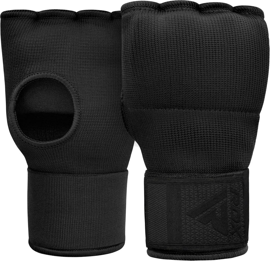 Gel Boxing Hand Wraps Inner Gloves Men Women, Quick 100cm Long Wrist Straps, Elasticated Padded Fist Under Mitts