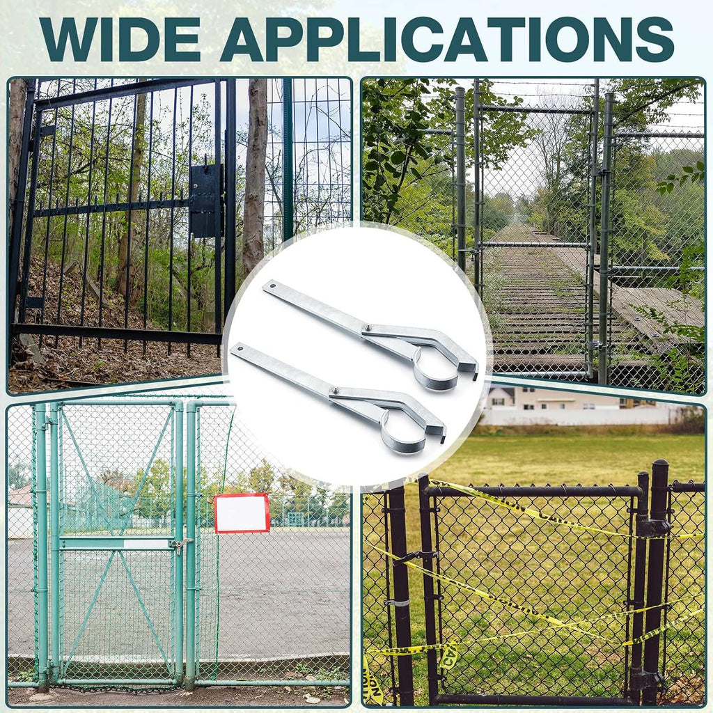 2 Pcs 1' 3" Chain Link Fabric Fence Stretcher Tool Galvanized Chain Link Fence Wire Stretcher Bar Manual Fabric Tool