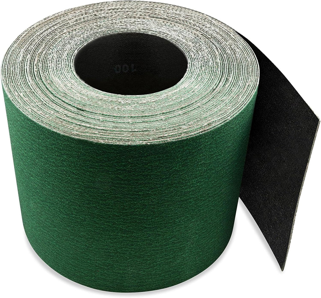 Red Label Abrasives 6 inch X 50 FT 100 Grit Zirconia Woodworking Drum Sander Roll, Cut Strips to Length