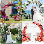 Wedding Arch 8.5FT Round Backdrop Stand Gold Circle Balloon Arch