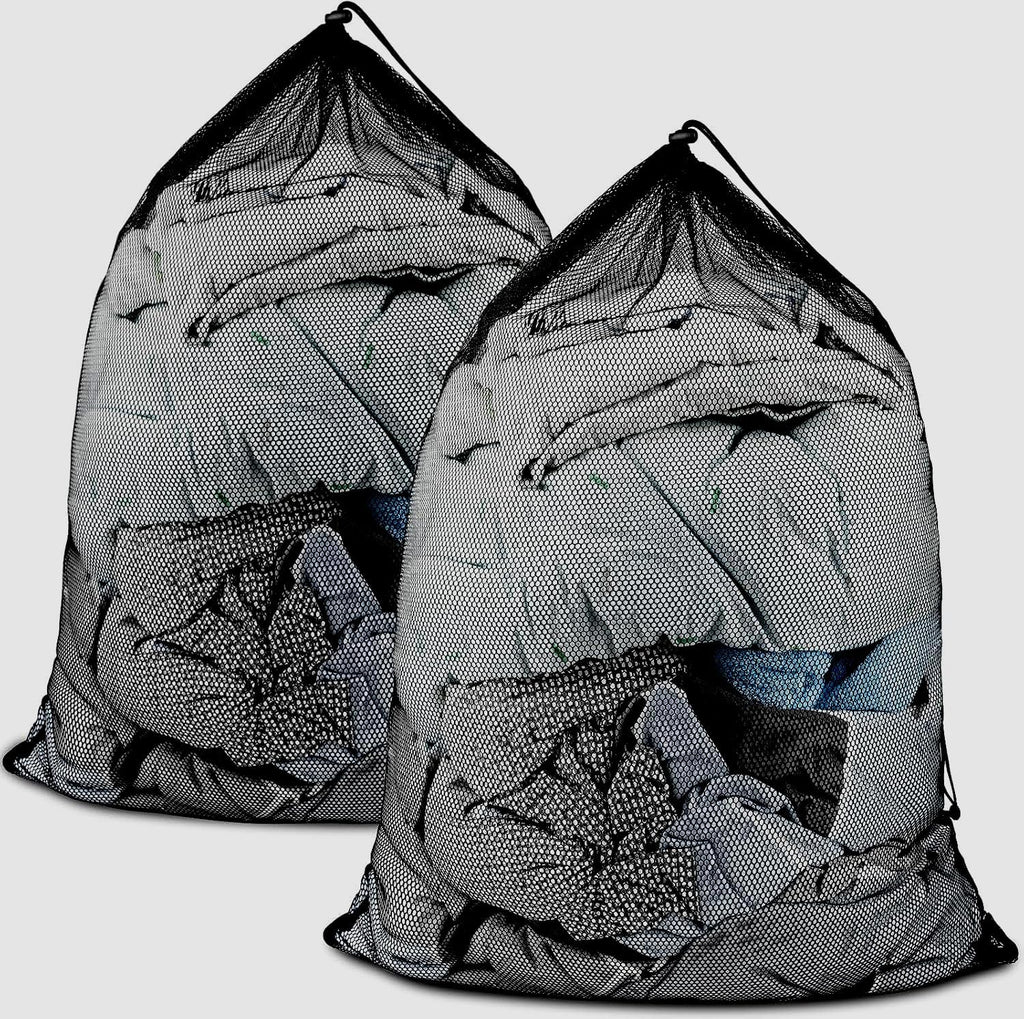 Large Mesh Laundry Bags: 2 Pack 24" x 36" Heavy Duty | Soft Breathable, Machine Washable