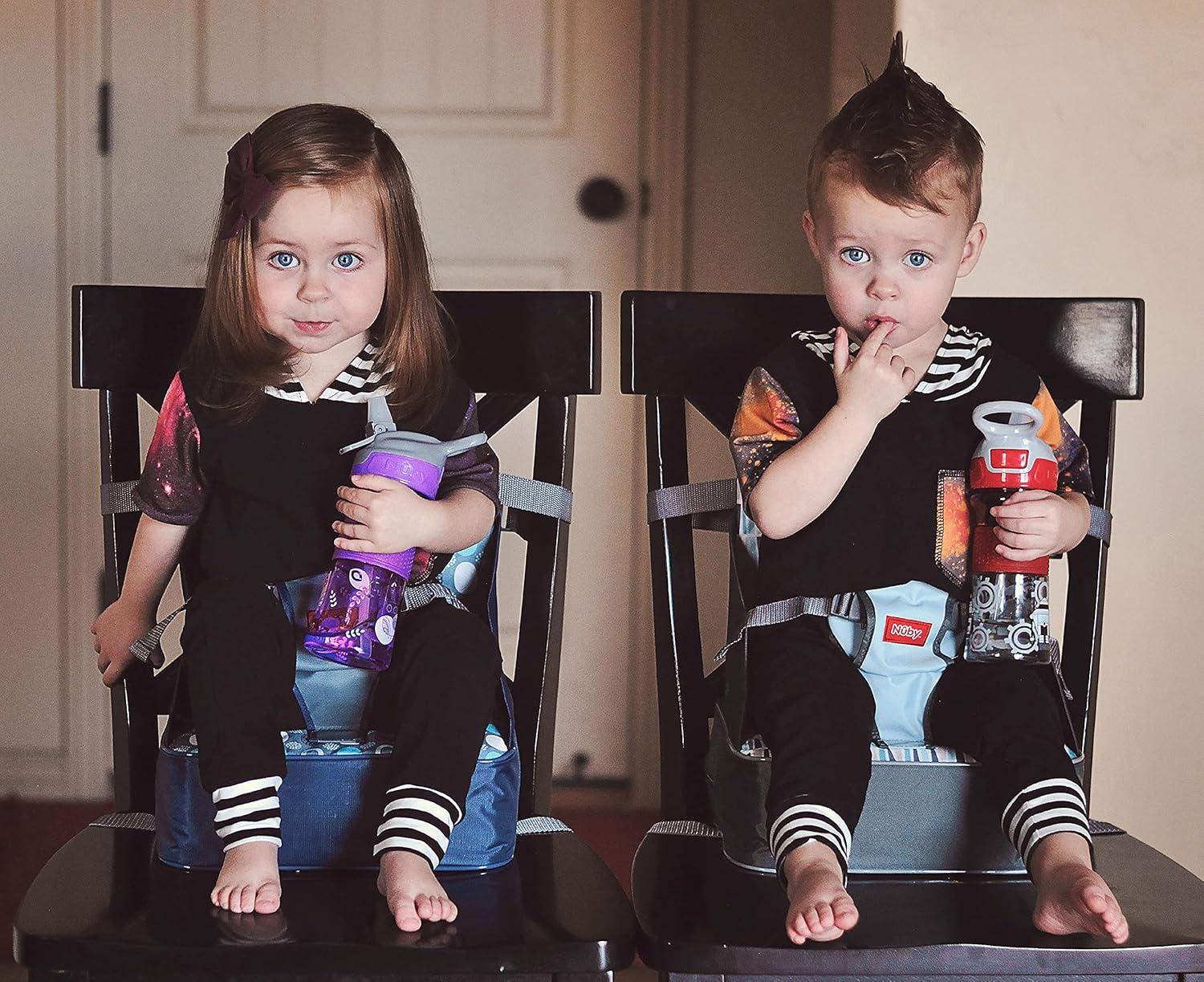 Easy Go Booster Seat for Kitchen Chair - Travel Booster Seat for Babies and Toddlers - 9+ Months - Holds up to 35