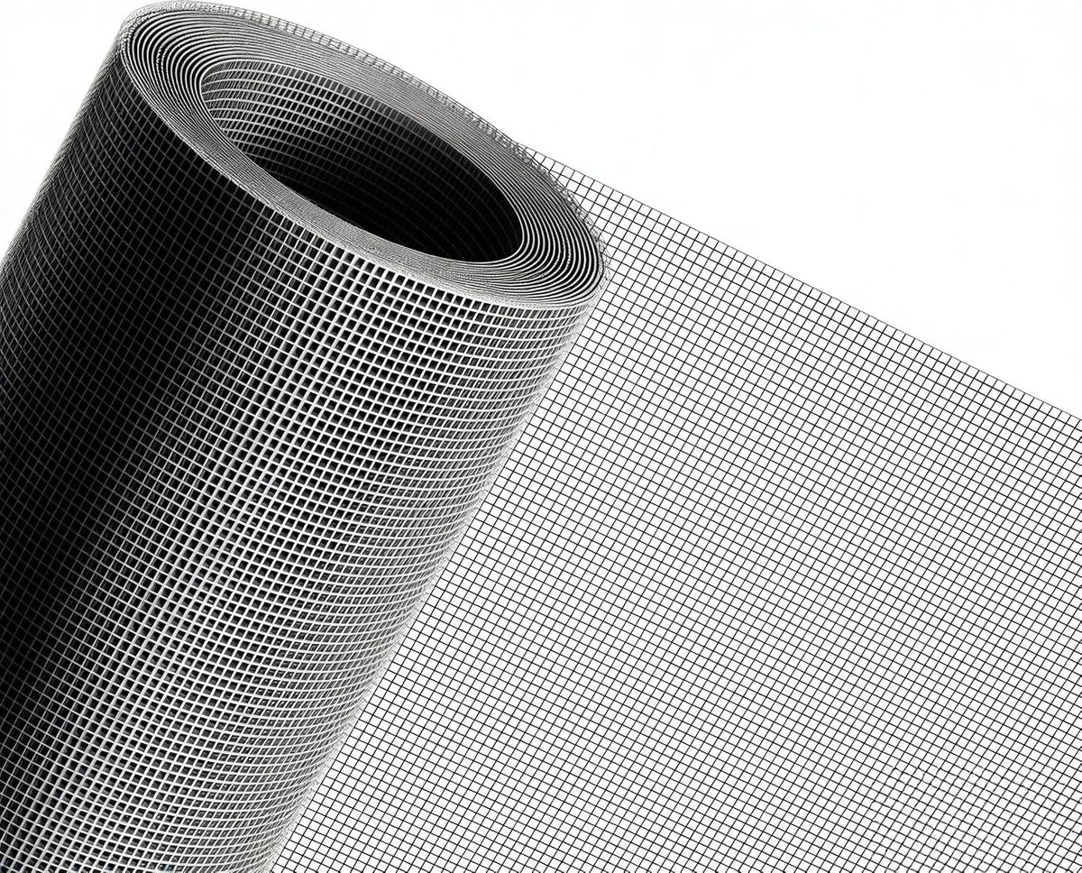 Heavy-Duty Window Screen Mesh, Screen Replacement for Windows & Doors, 48"W x 99"L