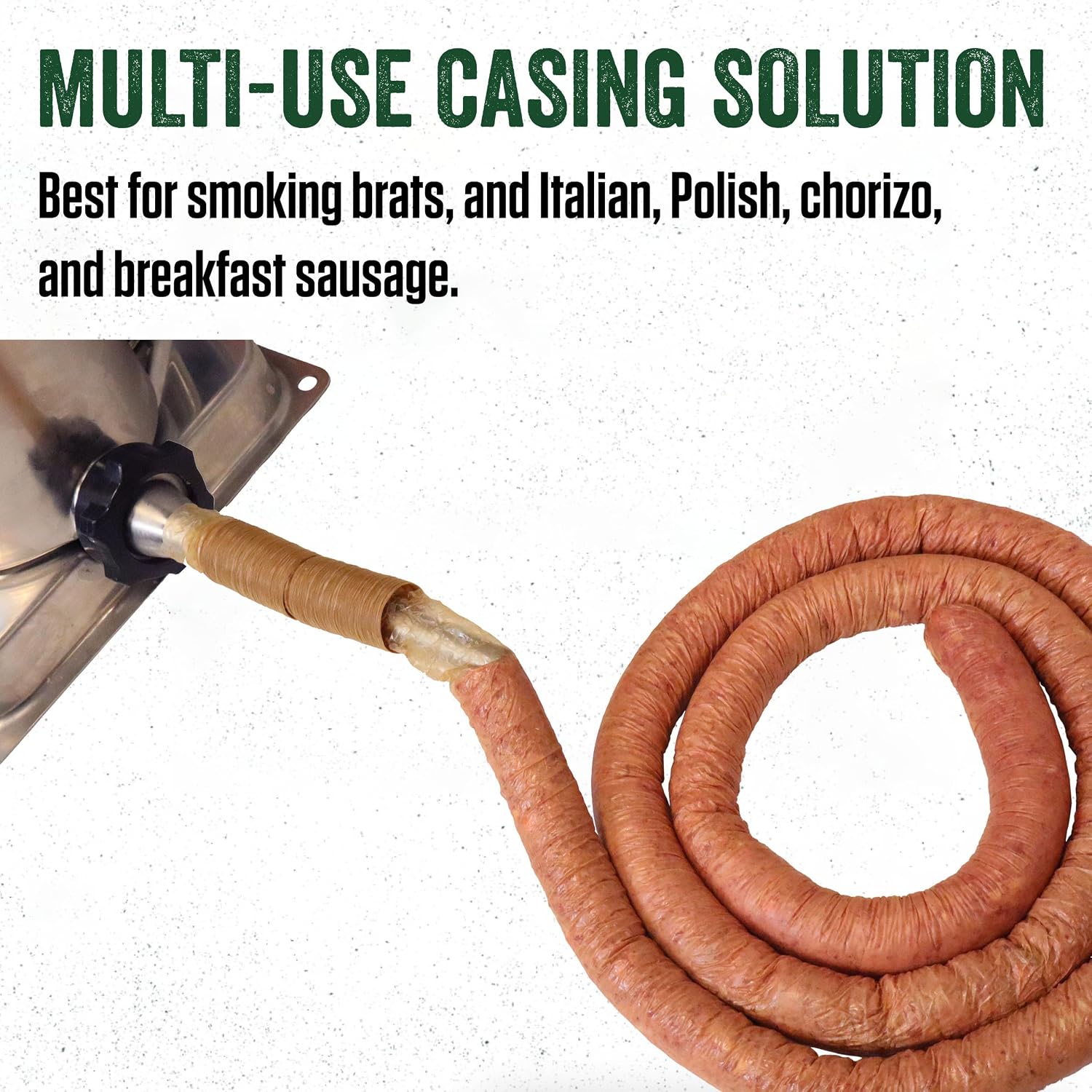 Products Clear Smoked Collagen Casings, 21mm, Edible Sausage Casings, Stuffs Approximately 20 Pounds Per Pack, Great