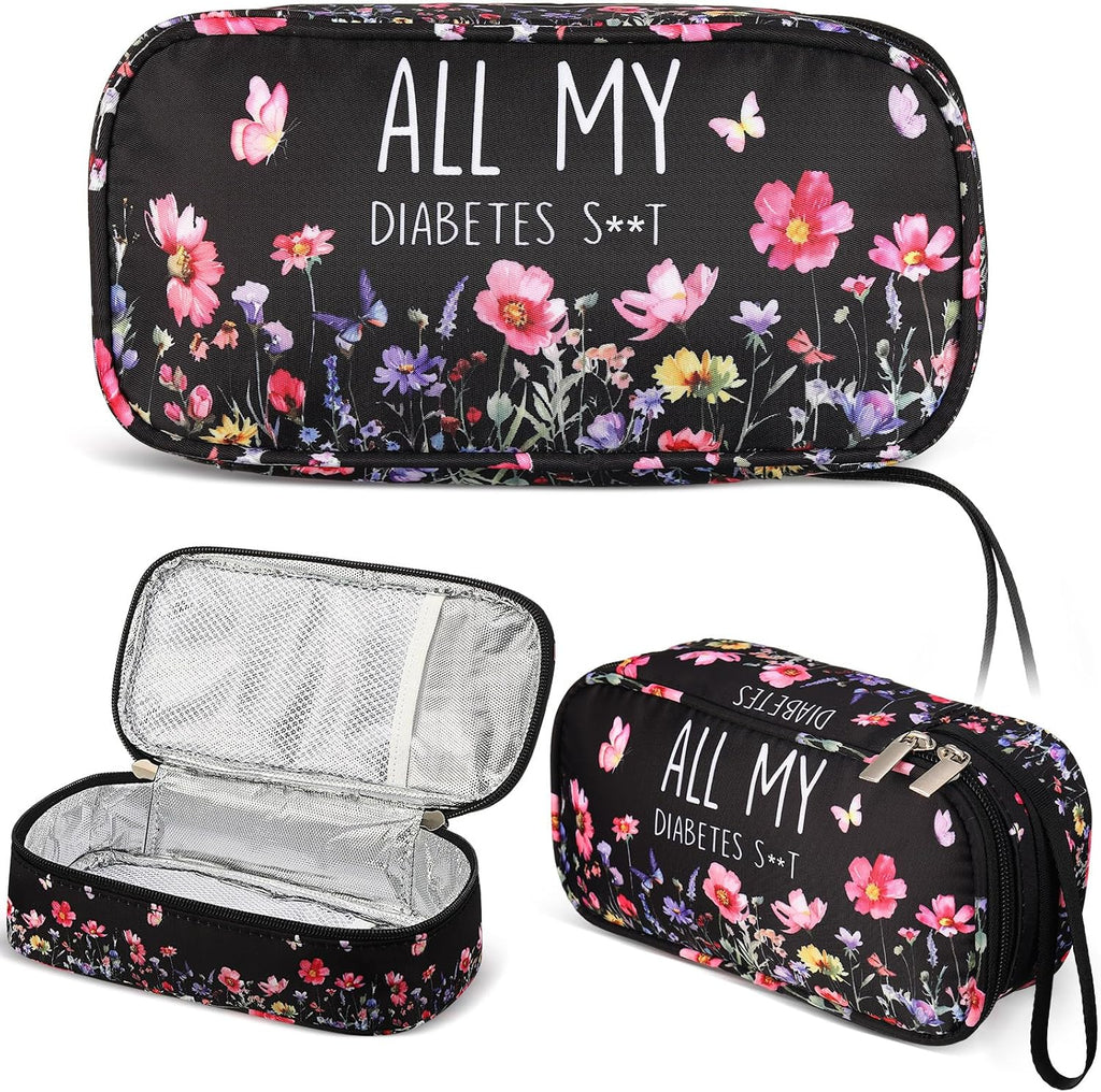 Insulin Cooler Travel Case Diabetic Travel Case Portable Diabetic Supplies Bag Spring Funny Gifts for Insulin Pen
