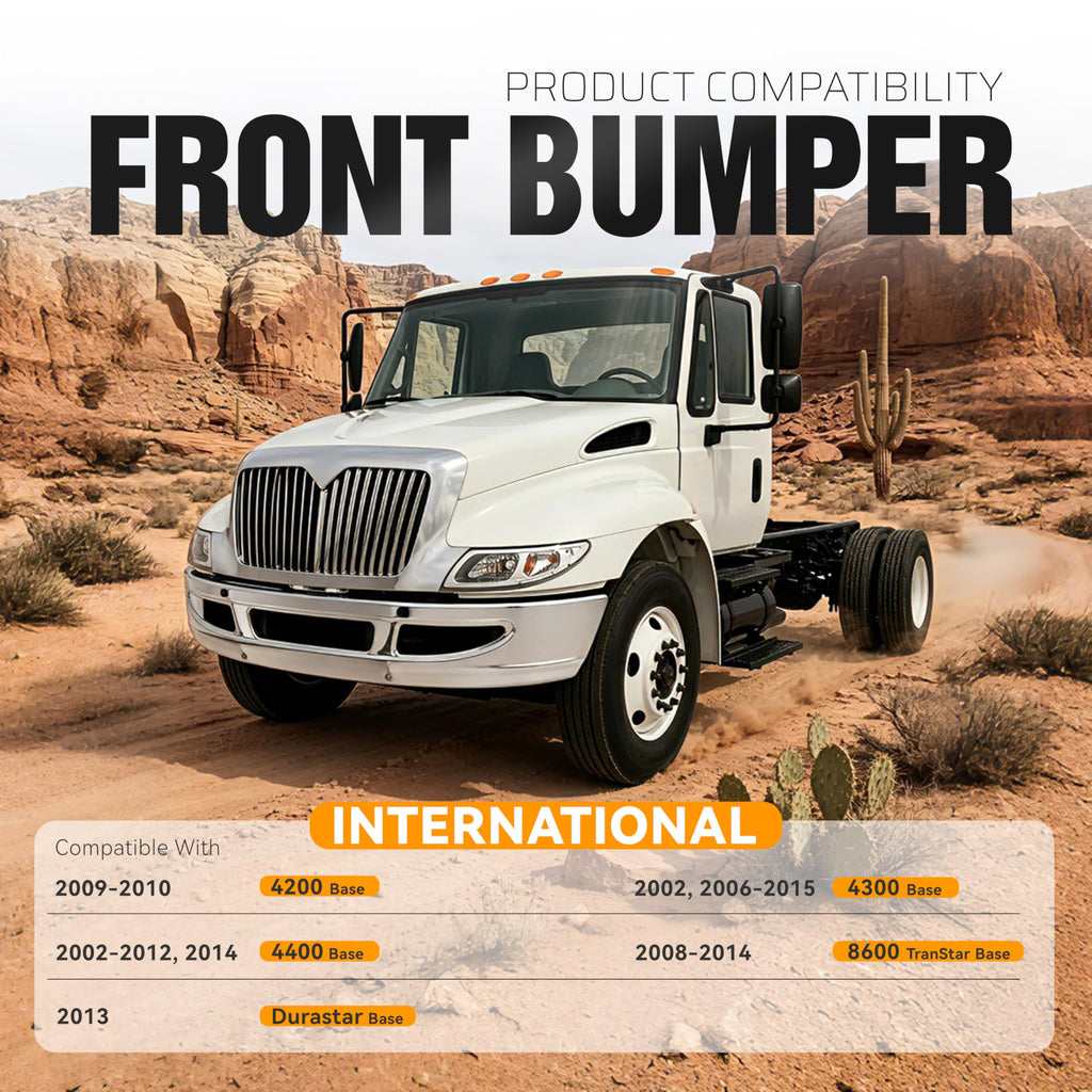 Front Bumper Compatible with 2009-2015 International 4300