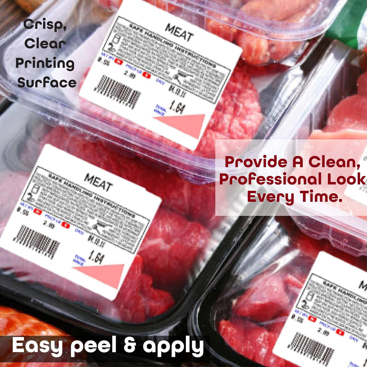 Globe Ishida Scale Label GL-4164 UPC Labels with Safe Handling | 64mm x 59mm | Barcode Printing Sticker Rolls