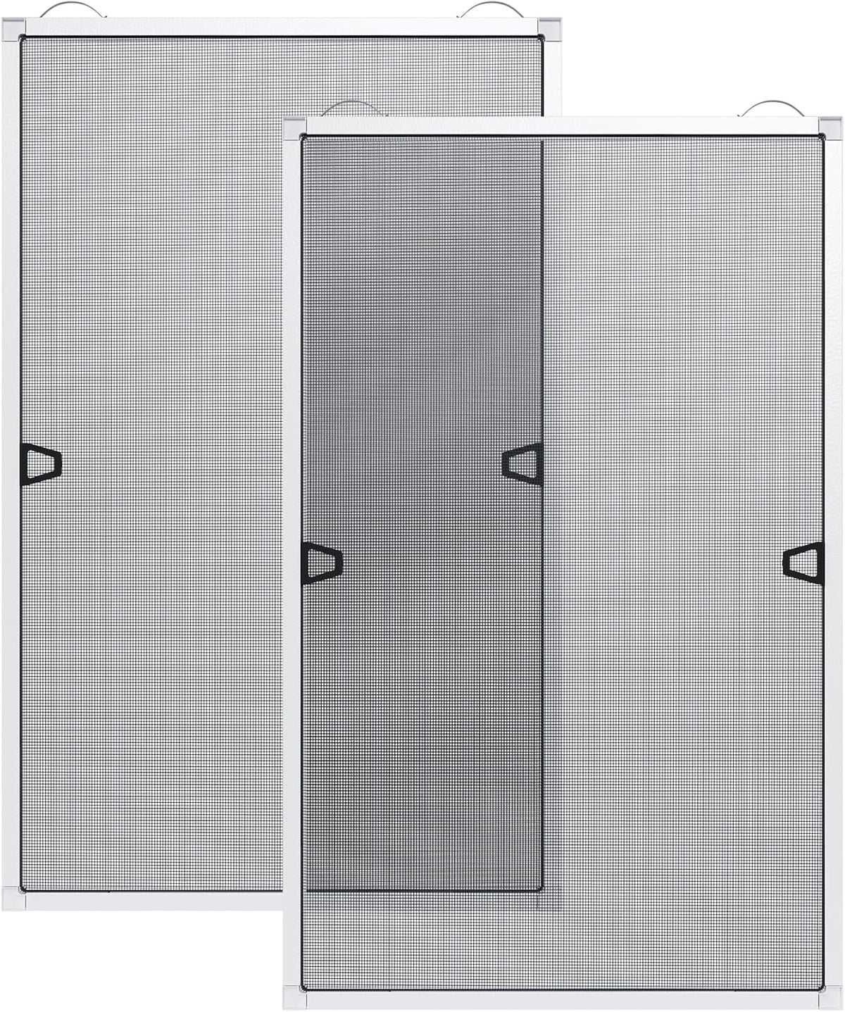 2 Sets DIY Window Screen Frame Kit, White, 46" x 46"