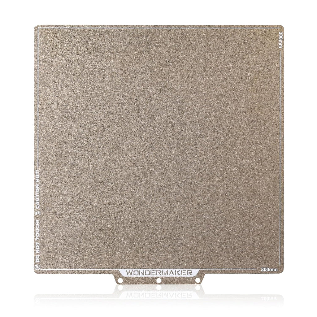 x WonderMaker ZR Double Sided PEI Spring Steel 300×300mm Build Plate, Textured PEI Magnetic Flexible Heated Bed, High