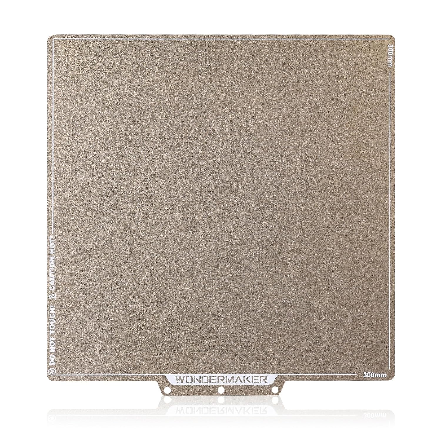 x WonderMaker ZR Double Sided PEI Spring Steel 300×300mm Build Plate, Textured PEI Magnetic Flexible Heated Bed, High