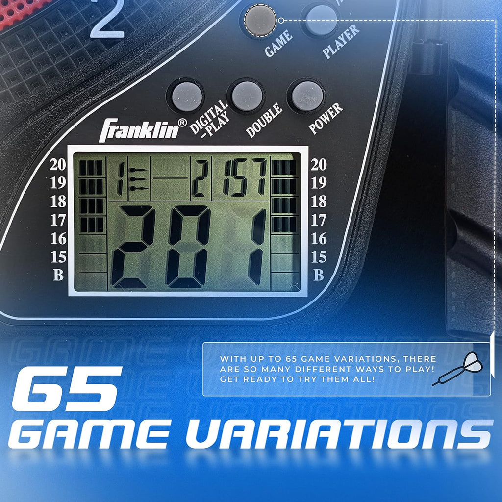 Electronic Dart Board Sets - Soft Tip Electric Dartboard with Digital Scoreboard - (6) Darts Included