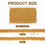 Gimp Braid Trim 1/2" x 14 Yards Polyester, Gold