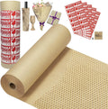 Honeycomb Packing Paper Wrap 15"x250', Substitute Alternative Bubble Wrap | Eco-Friendly Recyclable Moving Supplies