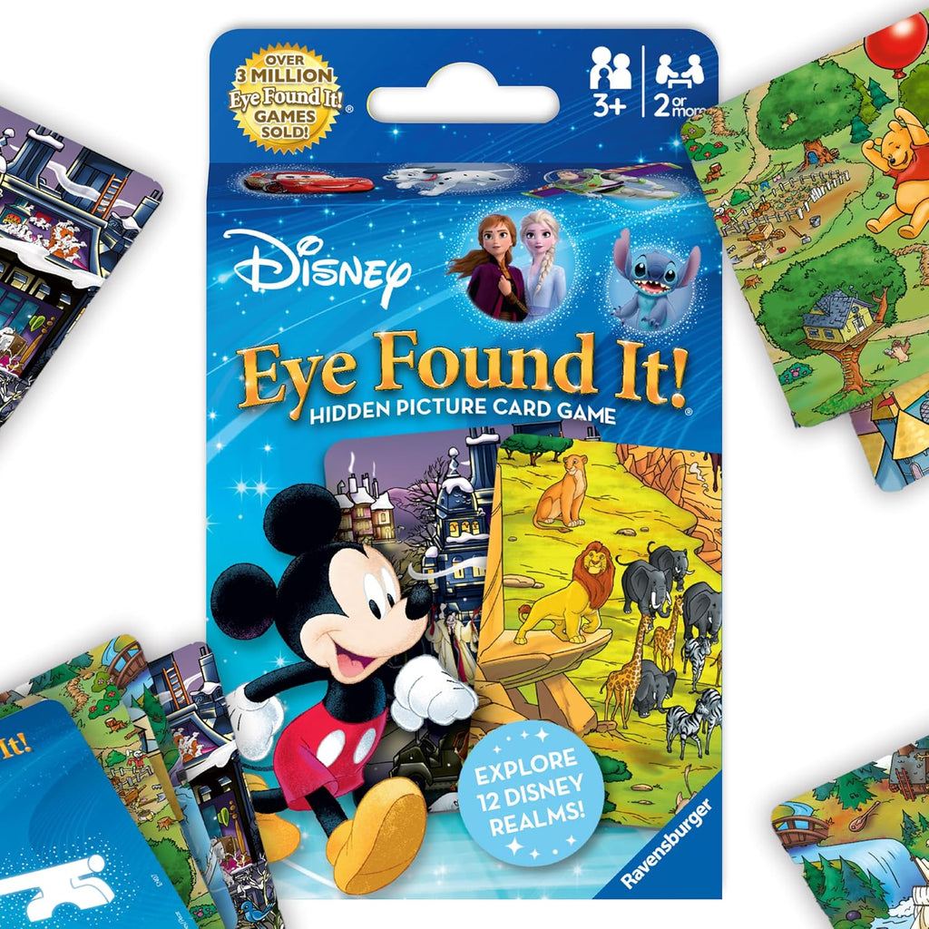 Ravensburger Eye Found It! World of Disney Card Game - Fun and Educational Spot It for Toddlers, Preschoolers, Boy