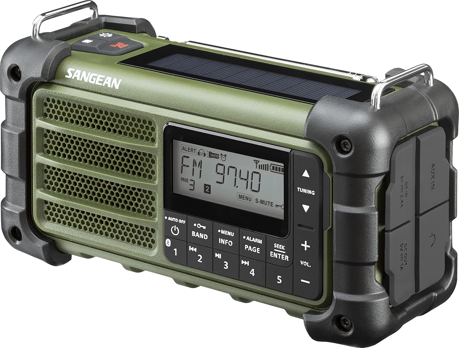 MMR-99 AM/FM-RBDS/Bluetooth/AUX/Weather/Multi-Powered Digital Tuning Emergency Radio