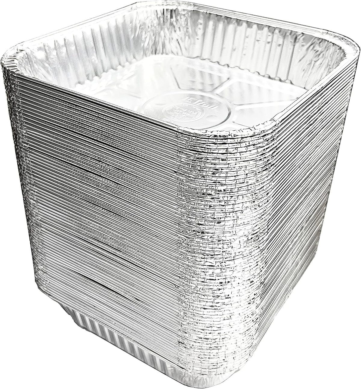Aluminum Foil Pans Disposable - Square Baking Pan - 8x8 Steam Table Pans - Pack of 30