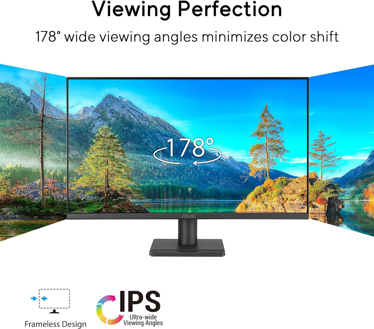 24” 1080P Computer Monitor (VA249QG) – IPS, Full HD, 120Hz, 1ms, Adaptive-Sync, 99% sRGB, Speakers, HDMI