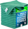 MW Pro 16x16 Microfiber Wash Cloths - Absorbent Kitchen Dish Rags & Counter Wipes - Heavy Duty Scrubbing Towels for