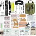 Survival First Aid Kit for Hiking, Backpacking Ranger Green