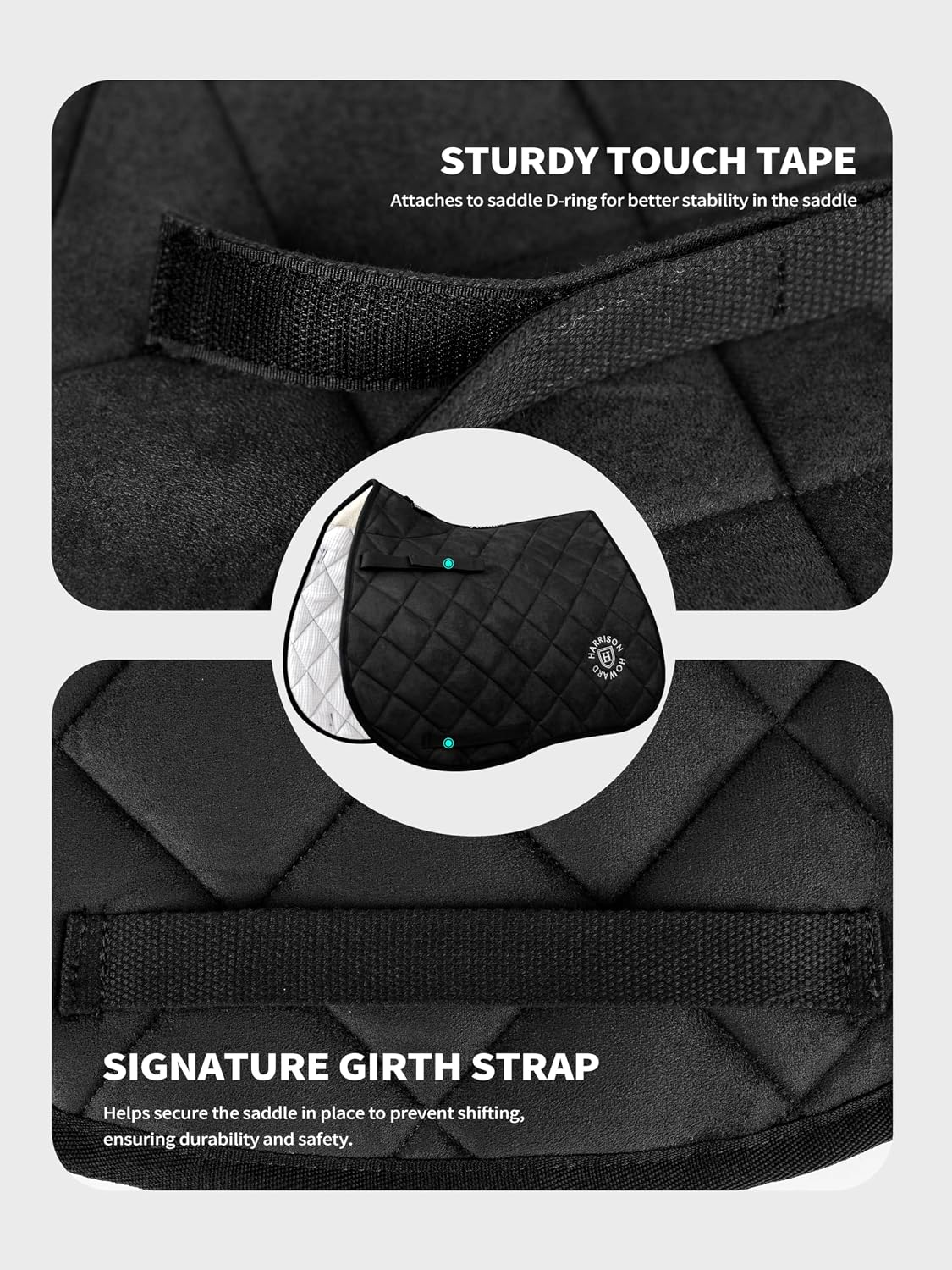 English Saddle Pad for Horse Riding, All Purpose Saddle Pad