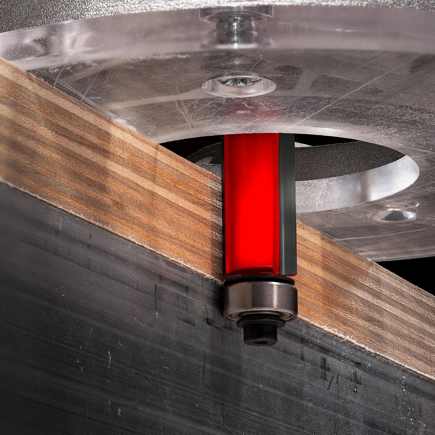 1/2" Top & Bottom Bearing Flush Trim Router Bit with Tico Hi-Density Carbide for Maximum Performance - Ideal for