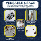 White Packing Paper Sheets for Moving | Small Size Wrapping Paper Newsprint - Must Have in Your Moving Supplies |