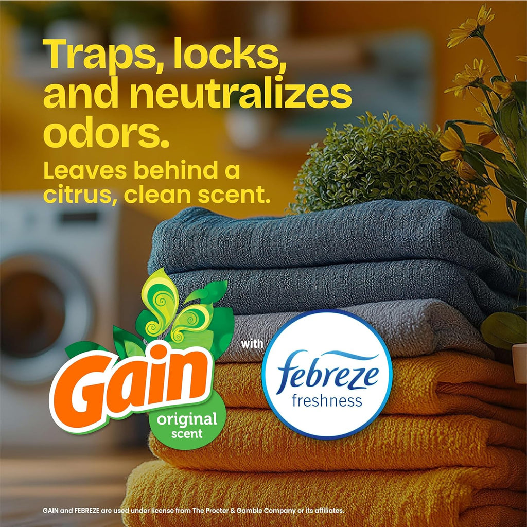 ForceFlex Tall Kitchen Trash Bags, 13 Gal, Gain Original with Febreze, 110 Ct (Pack May Vary)