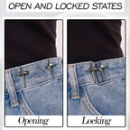 4 Sets Adjustable Jeans Button, No Need to Sew Detachable Button Pins