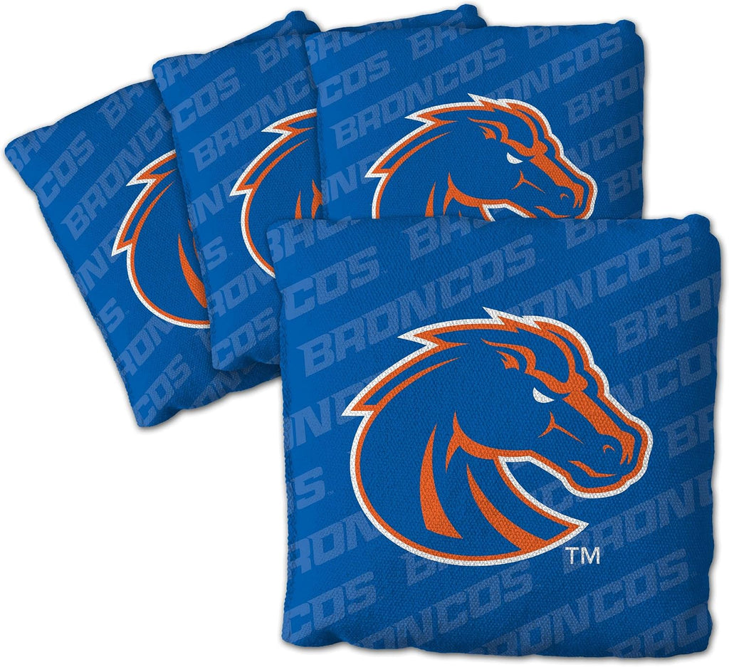 Officially-Licensed NCAA Set of 4 Cornhole Bags - All Weather Regulation 6” x 6” Size - 16oz Weight - Designed in USA