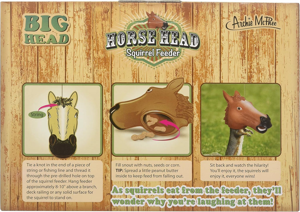 Horse Head Squirrel Feeder
