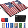 Portable Cornhole Sets, 8 Styles – Choose 4 x 2 ft or 3 x 2 ft - Boards Include 8 Bean Bags, Travel Case, and Game Rules