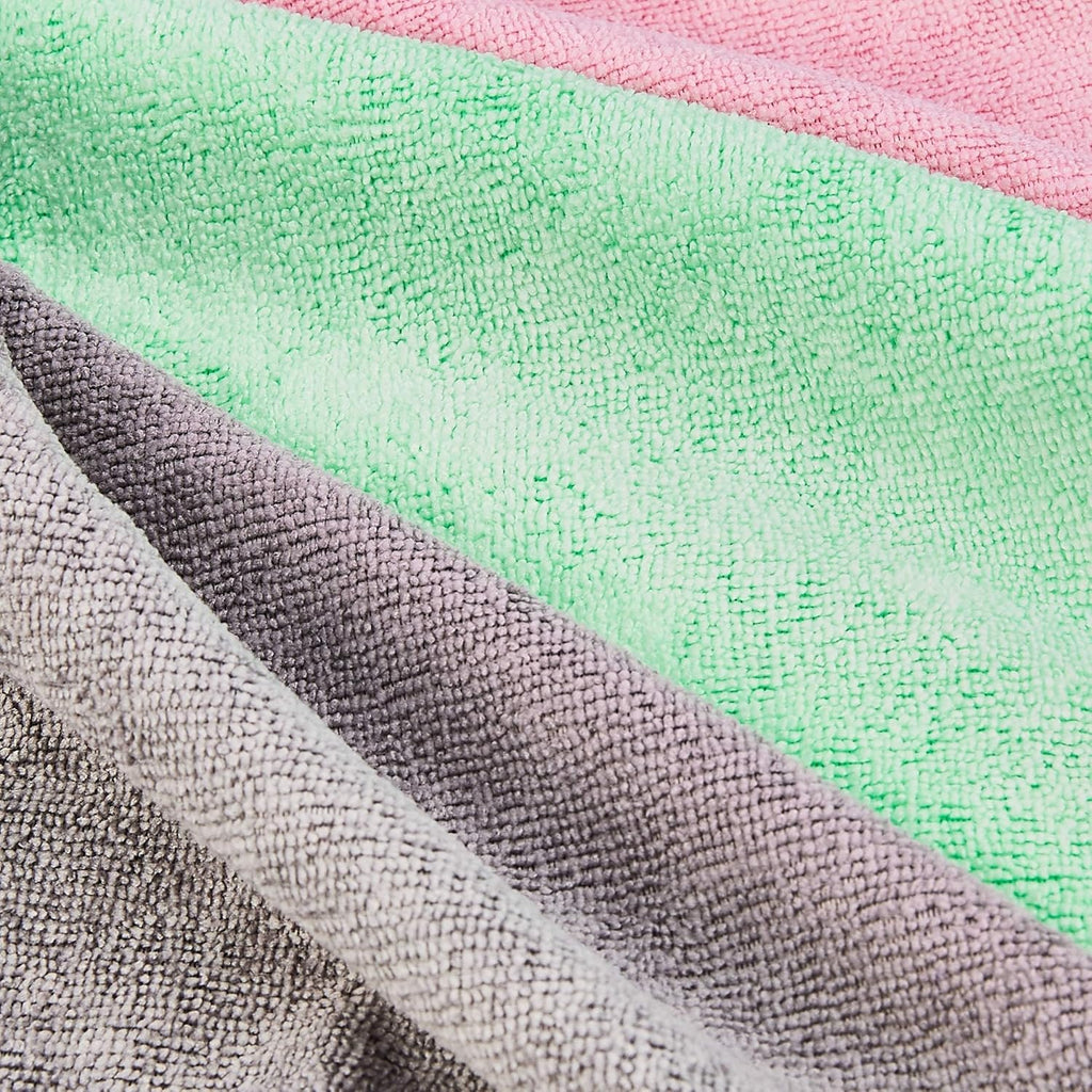 Microfiber Cleaning Cloths, Ultra-Soft and Highly Absorbent, Streak-Free, Lint-Free, Scratch-Free, Washable, for Car