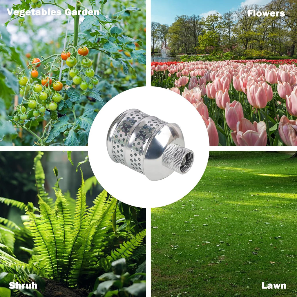 2 Pack Bubbler Sprinkler Heads, Aluminum Diffuser Flood Nozzle for Delicate Watering, Gentle Garden Metal Watering