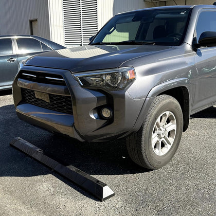 6 ft Parking Stopper - 72 inch Parking Curb - Garage Parking Stopper - Black Parking Curb - Rubber Parking Block