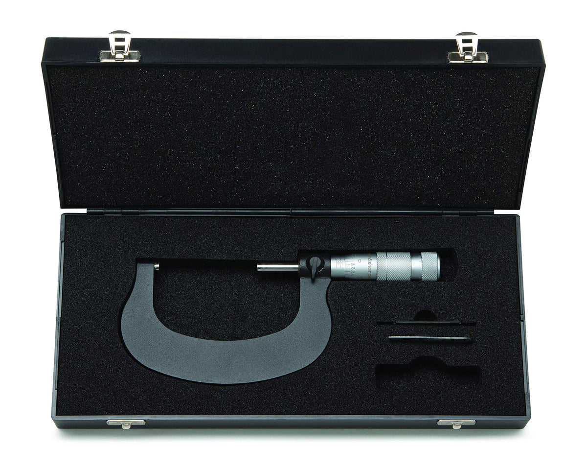 TESA Brown & Sharpe Micrometer, Enamel Frame, 3 INCH, Straight Lines