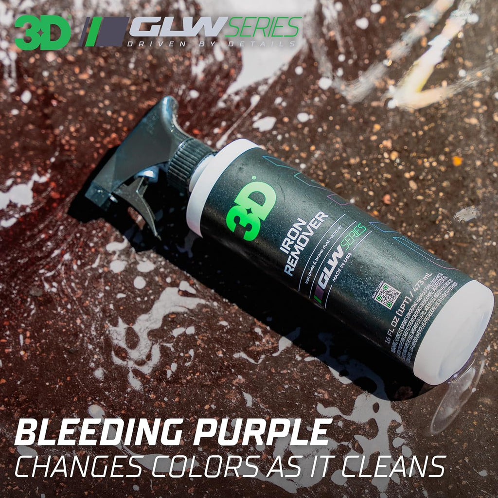 GLW Series Iron Remover – Fast Acting Fallout & Brake Dust Cleaner | pH Balanced Wheel & Paint Decontamination | DIY