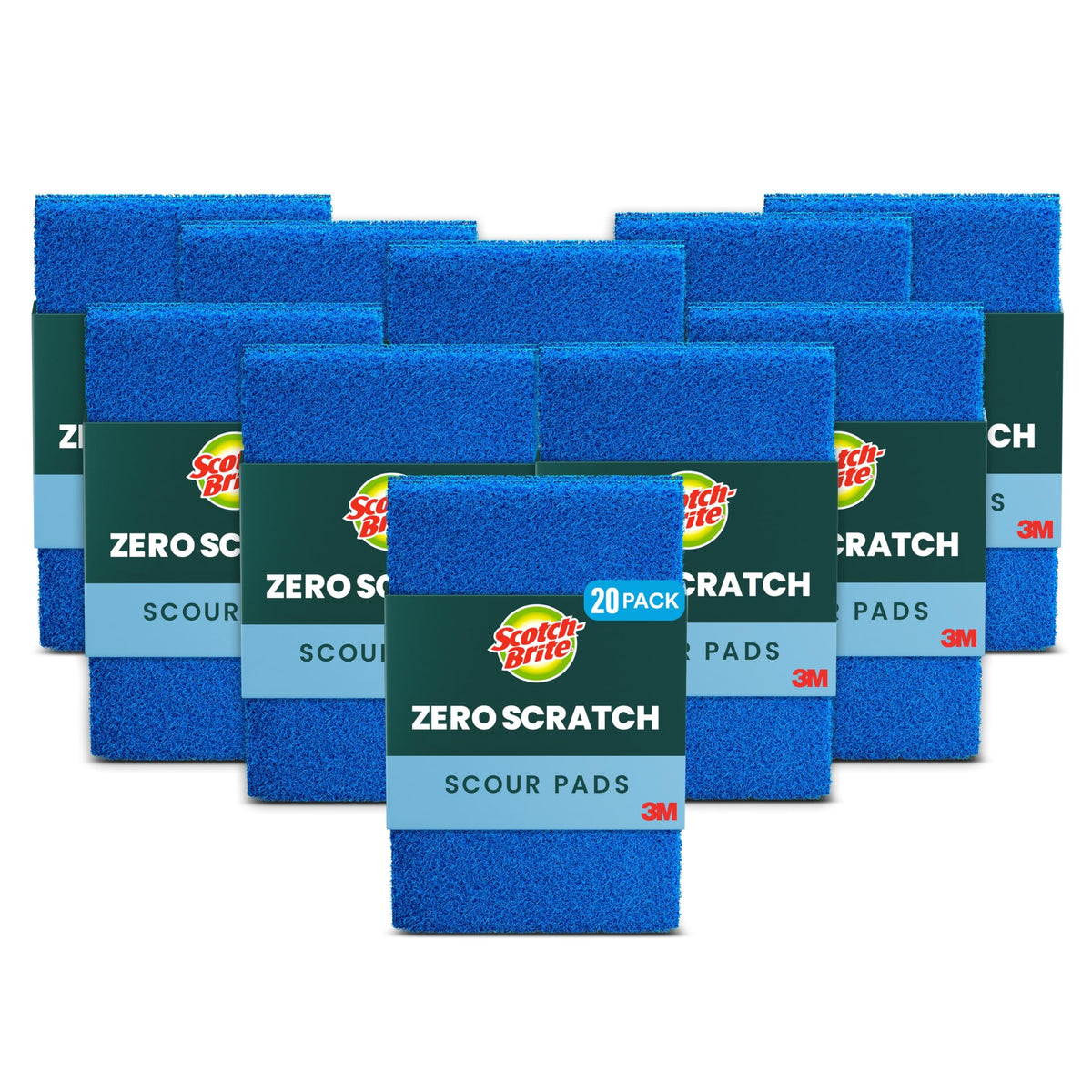 Zero Scratch Scouring Pad, 20 Pack