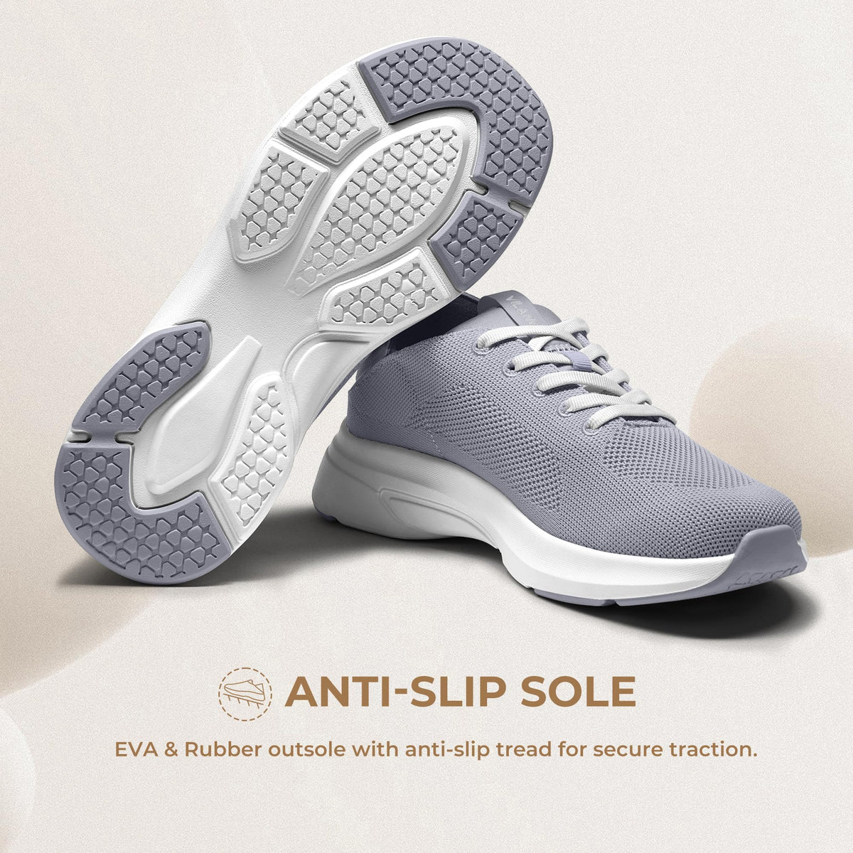 Women's Walking Shoes Gray Size 8