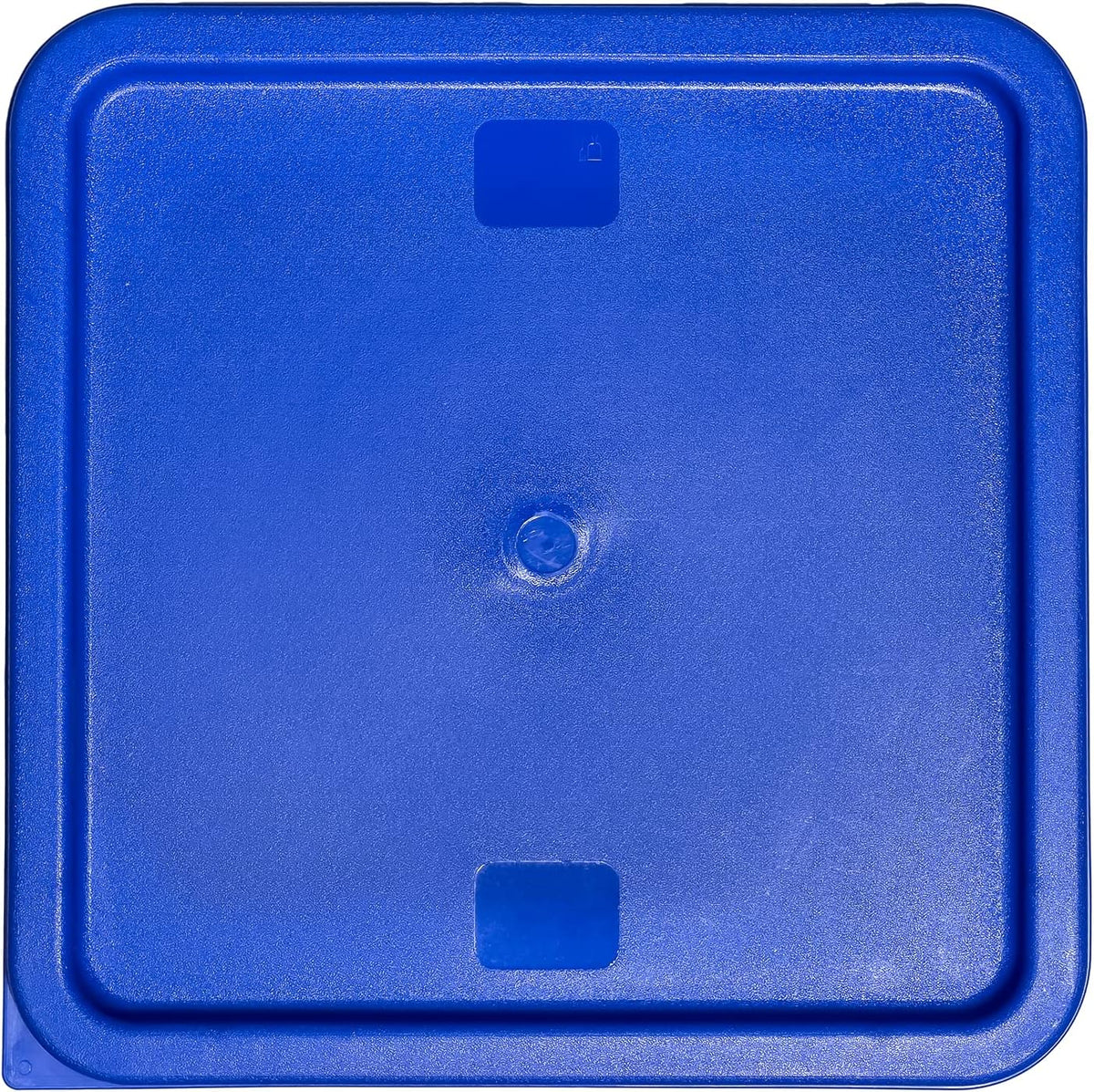 22 Quart Commercial Grade Clear Food Storage Square Polycarbonate Container With Blue Lid