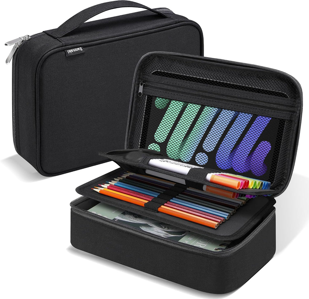 Big Capacity Storage Pouch Marker Pen Pencil Case Simple Stationery Bag Box Art Tool & Sketch Storage Boxes for