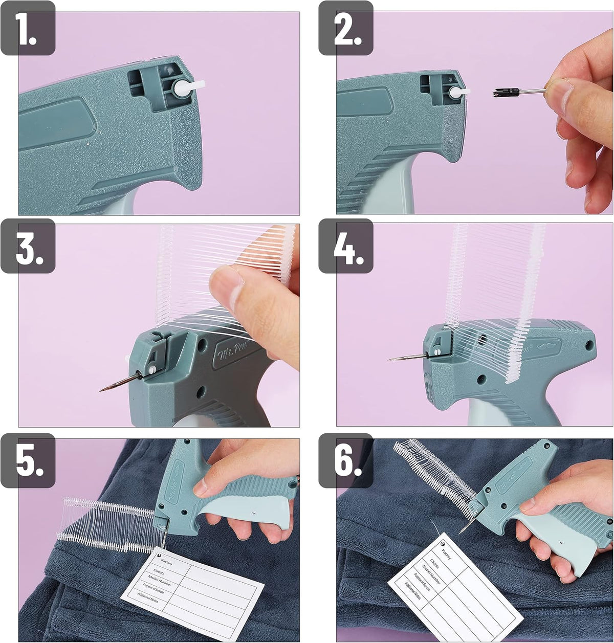 Price Tagging Gun, Hangtag Attacher with 1008 Barbs
