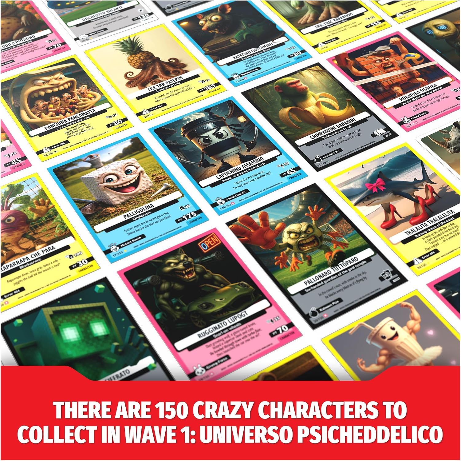 Trading Card Game 5-Pack Wave 1 Box | Psychedelic Universe, Includes 35 Cards Total, 5 Blind Booster Packs, Collect