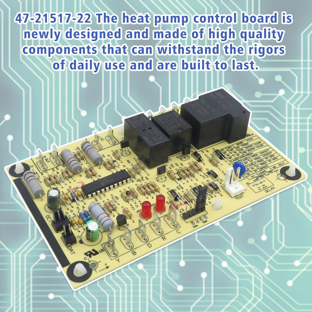 OEM Upgrade 47-21517-22 Compatible with Rheem Defrost Control Board