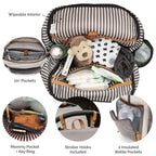 Diaper Bag Backpack with Changing Pad - Cream