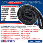 Whole Parts Upgraded Dryer Drum Felt Seal Part# WP37001132