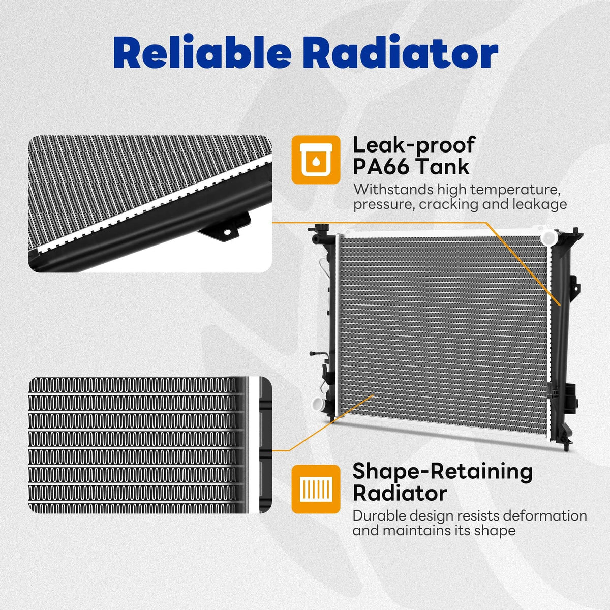 SYNTHACY Aluminum Radiator Compatible with 2006-2010 Hyundai Sonata CU2831