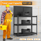54" H Work Bench with Storage & Pegboard, Metal Workbench for Garage